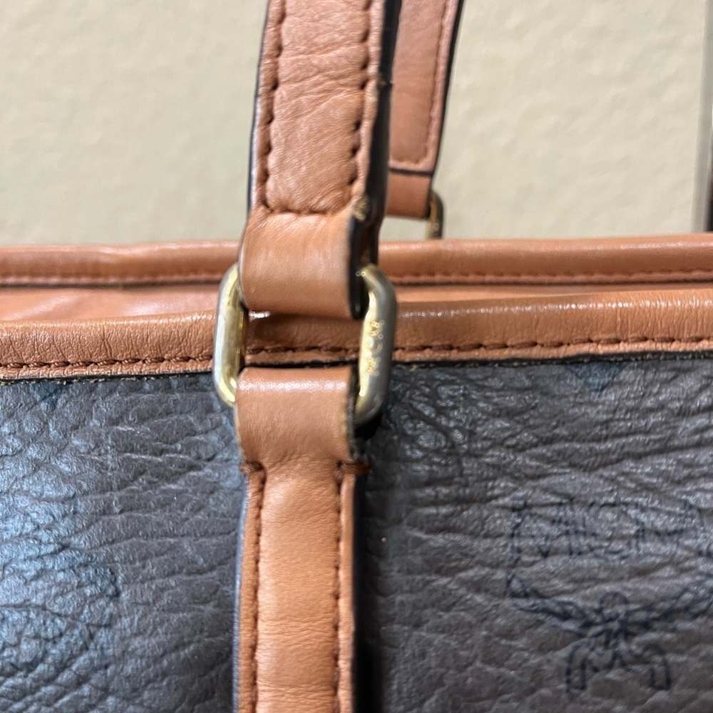 MCM BROWN VISETOS TOTE BAG - Picture 8 of 16